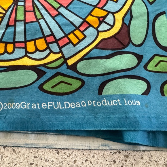 2009 55x87" Large Grateful Dead Terrapin Dance Turtles Banner Tapestry Cotton - Picture 4 of 4